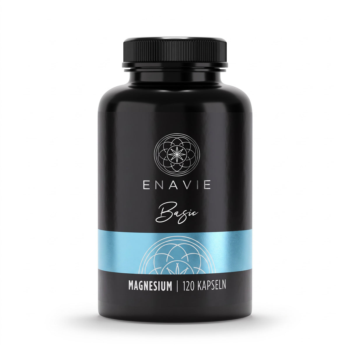 ENAVIE Basic Magnesium Kapseln – Dose mit Silberfolien-Etikett