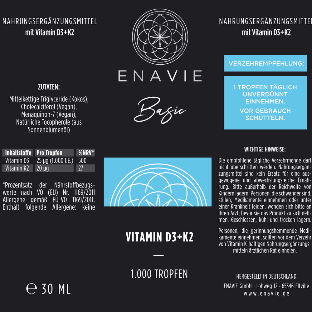 
                  
                    ENAVIE Basic - Vitamin D3+K2 Tropfen
                  
                