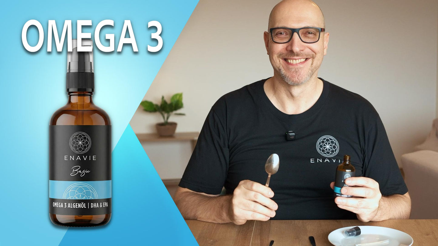 
                  
                    Video in der Galerie ansehen und abspielen, ENAVIE Basic - Omega 3 Algenöl (DHA &amp;amp; EPA)
                  
                